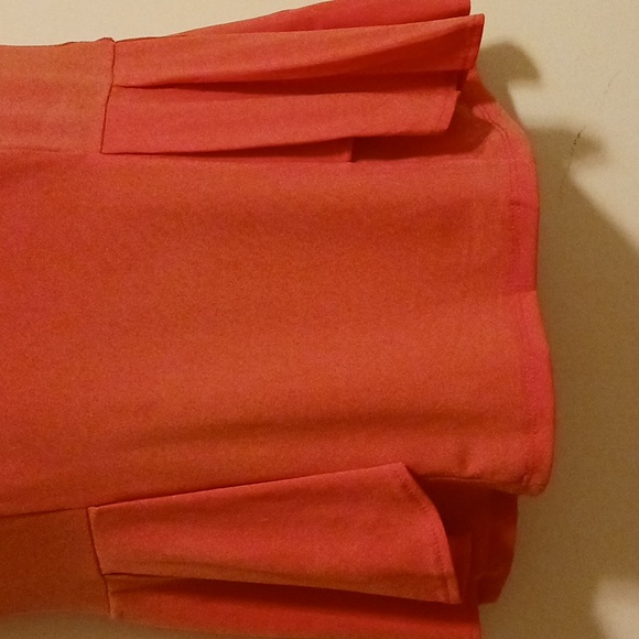 VERO MODA CLASSIC BLOUSE / TOP SZ.S-M NWT orange / salmon COLOR - Picture 3 of 7